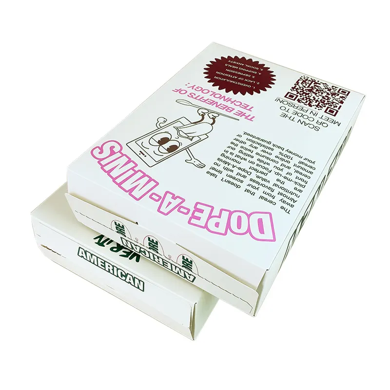 2023 boîtes en papier pliables de conception personnalisée écologique pour l'emballage des aliments boîte à céréales en carton