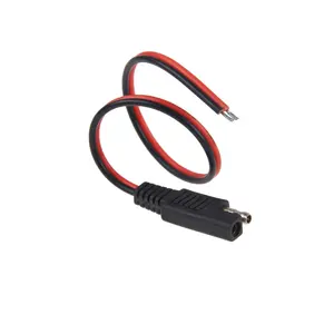 14 Fio Medidor De Bateria De Carro Kit De Extensão De Cabo De 2 Pinos Conector 16Awg Sae Plugue De Energia Solar