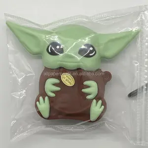 The Mandalorian Baby Yoda I am All Ears Notebook Cute Cartoon 3D Silicone Character design