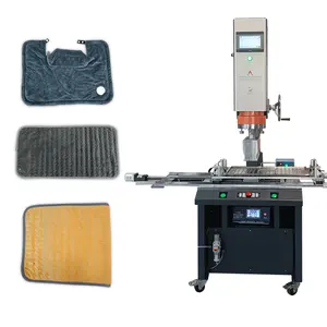 cheap price second hand leader semi automatic Ultrasonic electric blanket manufacturer non woven fabric box bags making machine