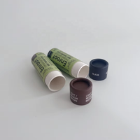 Conception personnalisée Bâton déodorant biodégradable Tubes en papier cylindre Boîte en carton Tube en papier d'emballage de luxe pour baume à lèvres push up