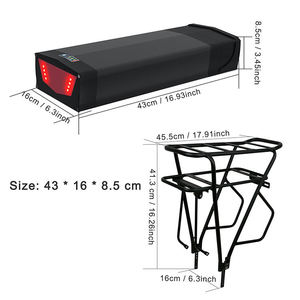 Batterie lithium-ion pour vélo électrique de type porte-bagages arrière personnalisé 36V <span class=keywords><strong>48V</strong></span> 10Ah <span class=keywords><strong>13Ah</strong></span> pour vélo électrique 800w - Product Image 2