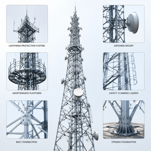 Torre de Acero de Estética Arquitectónica para Estaciones de Radio Emblemáticas Urbanas y Planes Maestros de Telecomunicaciones en Zonas Turísticas - Product Image 5