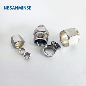 ข้อต่อสแตนเลส NBSANMINSE 316L แบบอัดแรงดันสูง 3000PSI ข้อต่อตรงลดขนาดสำหรับท่อลม - Product Image 2