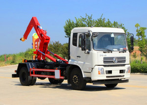 Camión de Basura Dongfeng Nuevo de 10 Toneladas con Elevador de Gancho Manual Diésel - Product Image 6