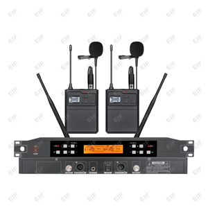 Sistema de Micrófono Inalámbrico UHF Profesional de Doble Canal OEM EIF HP-1000, Micrófono de Mano Profesional para Escenario, Karaoke, Iglesia - Product Image 3