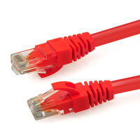 Kabel jaringan LAN Gigabit Ethernet CAT6 biru 1M berwarna-warni (PJ45) Kabel patch, utp, kompatibel dengan CAT.5, CAT.5E