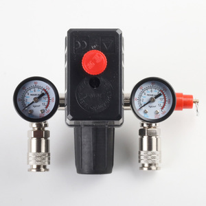 Régulateur d'air Bama 90-120Psi avec manomètre et valve pour compresseur - Product Image 2