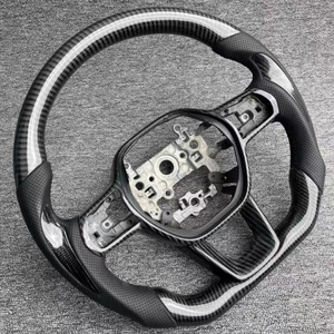 Volante Deportivo de Fibra de Carbono Perforada de Alta Calidad para <span class=keywords><strong>Honda</strong></span> <span class=keywords><strong>Civic</strong></span> 11ª Generación - Product Image 6
