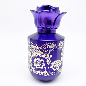 Botella de Perfume Redonda de Vidrio de Lujo de 50 ml, Estilo Árabe, en Negro, Rojo, Azul, Blanco, Verde Café, 6 Colores Surtidos - Product Image 1