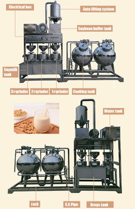 Máquina automática de leche de soja y <span class=keywords><strong>tofu</strong></span>, nuevo uso, molienda, cocina y procesamiento de alimentos de frijoles para industrias agrícolas, línea de <span class=keywords><strong>tofu</strong></span> - Product Image 3