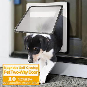स्मार्ट चुंबकीय पालतू दरवाजा-स्वचालित स्व-समापन बिल्ली और कुत्ते दरवाजा समायोज्य लॉक और आसान स्थापना के साथ - Product Image 1