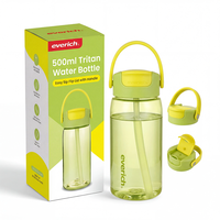 Botella de Agua Tritan de Gran Capacidad Everich Freesip, Libre de BPA, con Tapa Doble para Beber, Ideal para Deportes y Actividades al Aire Libre