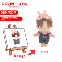 Fabricant chinois sur mesure de jouets en peluche personnalisés, peluches Kpop Star de 10 cm, 15 cm, 20 cm, poupées en peluche Kpop