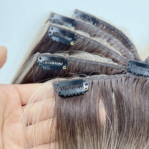 Extensiones de Cabello Humano con Clip Invisible Tipo Octopus de un Solo Donante, 100% Cabello Humano Virgen con Cutícula Alineada - Product Image 5