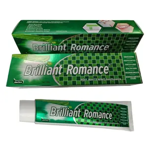 Dentifrice Aloe Vera Brilliant Romance Formule naturelle de gel d'aloès pour une haleine fraîche et des soins bucco-dentaires romantiques