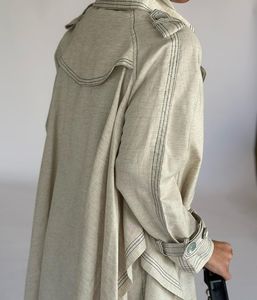 Conjunto de Chaqueta y Pantalón Casual Holgado de Primavera 2024, Estilo Árabe Modesto, con Botones, <span class=keywords><strong>Moda</strong></span> Musulmana - Product Image 5
