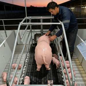 กรงคลอดลูกสุกรแบบโครงสร้างแข็งแรง คุ้มค่า คุ้มราคา สำหรับการจัดส่งที่ปลอดภัย ใช้สำหรับเลี้ยงสุกรและโปรแกรมการคลอดลูกสุกร - Product Image 1