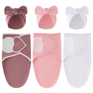 Bông Thương Mại Điện Tử Trẻ Sơ Sinh Quấn Ấn Độ Bow Hat Mùa Xuân Mùa Thu Trẻ Sơ Sinh Túi Ngủ Với Phòng Giao Hàng Bọc - Product Image 3