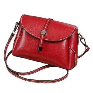 Genuine Soft Leather Women's Diagonal Cross Bag Solid Color Portable Shoulder Bag Fashionable and Simple Small <b>Square</b> Bag - Product Image 1