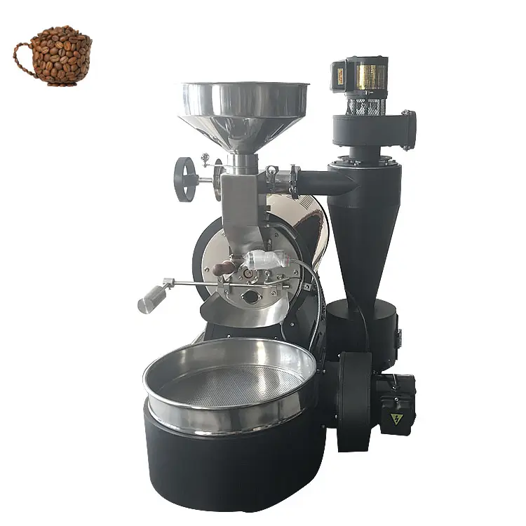 carbon steel drum roaster bean type coffee sample roasting machine