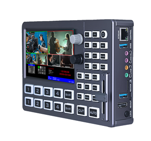 Mezclador de Video Metálico de 4 Canales con Controlador para Transmisión en Vivo con Mezcla de Audio, Barra en T, <span class=keywords><strong>Vmix</strong></span>, 1 Año de Garantía - Product Image 1