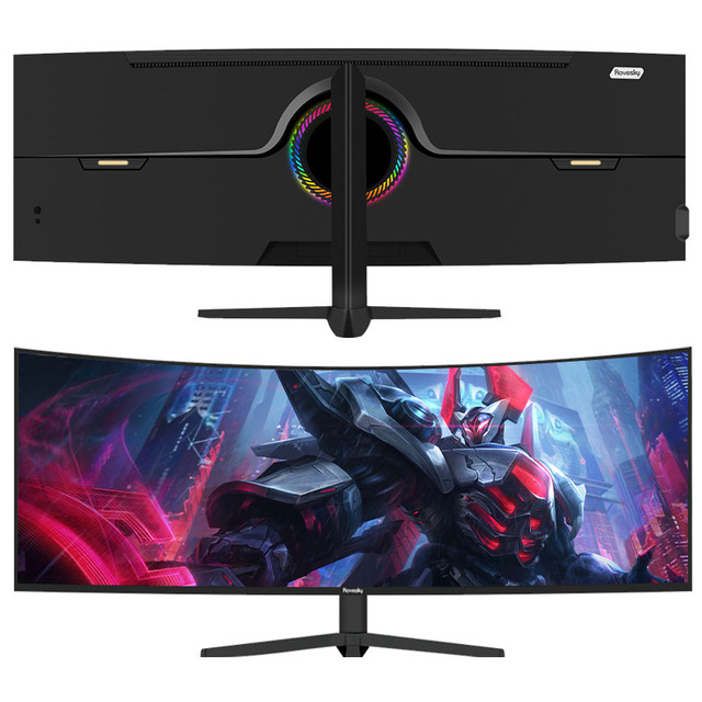 5K 49 Inch Curved LCD Ultrawide Gaming Monitor 1ms 240Hz Adaptive Sync Flicker-Free Low Blue Light Lifting Bracket