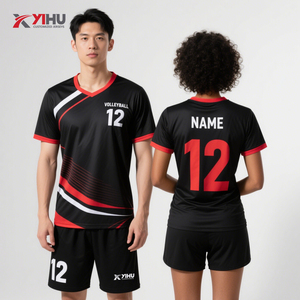 定制高品质升华排球制服设计批发廉价女用排球制服 - Product Image 5