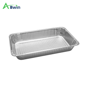 21" X 13" Extra Heavy Duty Full Size Aluminum <strong>Pan</strong> Large Size Chafing Trays Disposable Roasting &amp; Baking Container <strong>with</strong> <strong>Lid</strong> - Product Image 4