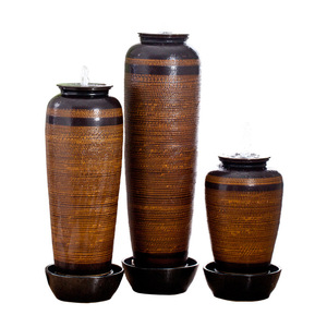 Artisanat Céramique Paysage Coulant Pot En Céramique Fontaine Restaurant Clubhouse Modèle <span class=keywords><strong>Maison</strong></span> Pot Article Décoratif Vase - Product Image 1