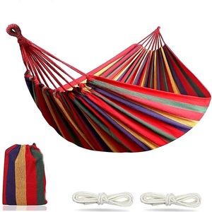 Hamaca para Exteriores Tusheng de 280 cm, Roja, de Poliéster y Algodón, Individual/Doble, con Función Antivuelco, para Jardín y Camping - Product Image 4
