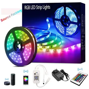 100m led RGB ip65 wifi télécommande DMX crismas étanche flexible DMX 110V 220V RGB bande lumineuse