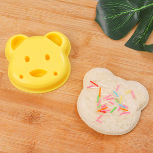 Creative DIY Children's Cartoon Bread Cutter <b>Bear</b> Sandwich Mold Plastic Cross-Border Toast Cutter - Product Image 4