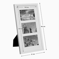 Bingkai Foto Kayu Solid Sederhana DIY untuk Meja 16 Inci A4/A3, Bingkai Poster, Grosir, Kustomisasi
