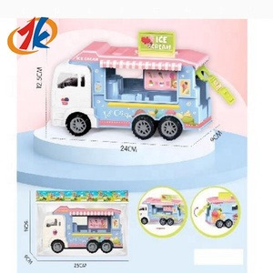 Assemblage Ice Cream Vender Car Plastic Toys Kids 2024 New Educational Children's Icecream Dining Cars Toy Vehicle Assembling Set - Product Image 2