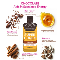 LIFEWORTH Workout Running Wild Ginger Honey Energy Gel Packets Snack