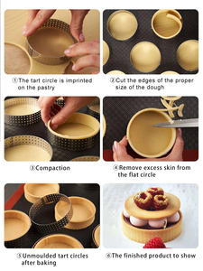 2024 เครื่องตัดคุกกี้สแตนเลสแหวนทาร์ทและแหวนมูสรอบขนม<span class=keywords><strong>การ์ตูน</strong></span>เงินบิสกิตกดแม่พิมพ์สําหรับอาหารทําเครื่องมือ - Product Image 4