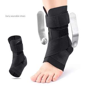 नई डबल एल्यूमीनियम प्लेट पहनने योग्य टखने की सुरक्षा के लिए दबाव पट्टियों के साथ डबल एल्यूमीनियम प्लेट - Product Image 1