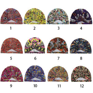 Vente en gros <span class=keywords><strong>de</strong></span> turban africain à fleurs en <span class=keywords><strong>coton</strong></span> pour femmes, <span class=keywords><strong>bonnet</strong></span> <span class=keywords><strong>de</strong></span> <span class=keywords><strong>nuit</strong></span> pour femmes musulmanes, foulard pour cheveux, turbans imprimés Ankara pour femmes, bandeau - Product Image 4