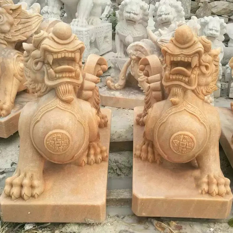 屋外玄関風水動物石像等身大ピクシウ大理石像彫刻| Alibaba.com