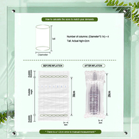Expédition rapide sac de coussin de colonne d'air emballage logistique sac de colonne d'air gonflable épaissi pour protecteur de bouteille de vin