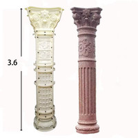 Reazone RZR04 Décoration Extérieure Haute Qualité Haute Précision Moules 3D en Plastique ABS pour Piliers Muraux en Béton, Durée de Vie de 3 Ans