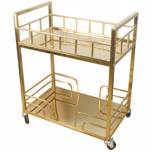 Mesa de centro de mármol elegante y moderna de metal para elevar los muebles de su hogar para sala de estar, cocina y comedor - Product Image 1