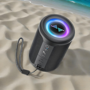 Nhỏ Xách Tay TWS Stereo <span class=keywords><strong>Surround</strong></span> Âm Thanh Màu Xanh Răng Loa RGB LED Loại C AUX TF Kết Nối Thẻ 5W Không Dây Pin-Powered - Product Image 5