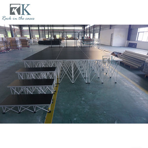 RK Aluminum Folding Stage Platform 1.22m x 1.22m Modular Rectangular Stage Display Equipment for Exhibitions - Product Image 2