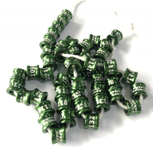 Anillo de aluminio personalizado para palomas de 12mm, accesorios de suministros para pájaros, anillos digitales para patas de loros y palomas - Product Image 3