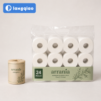Papier toilette Arrania en pâte de bois vierge, écologique, doux, résistant, OEM ODM, usine sur mesure, distributeur en gros recherché