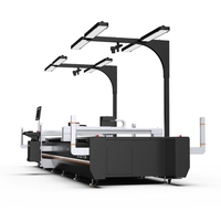 Mesin Pemotong CNC Pisau untuk Sofa AOL, Kaos, Jeans, Kain, Kasur, Tekstil, dengan Kamera CCD dan Sistem Pengumpan Flatbed