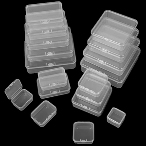 便携式多用透明小塑料首饰收纳盒透明PP包装礼品盒 - Product Image 1