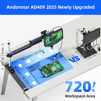 Andonstar AD409 Max 27'' Soldering Digital Microscope with 300X Magnification and LED Illumination for Professional Soldering